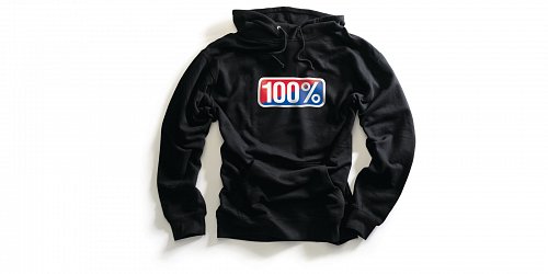 mikina s kapucí Classic, 100% - USA (černá)